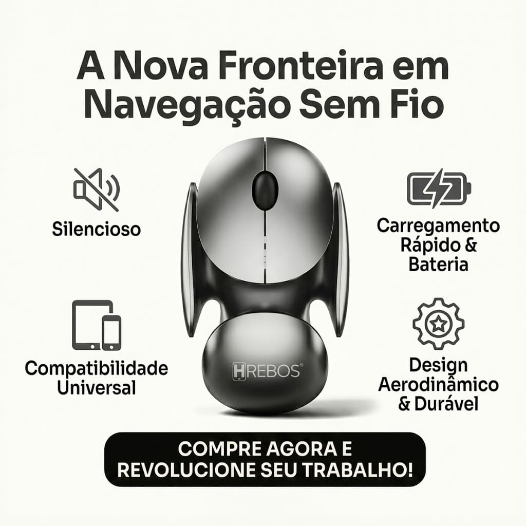 HREBOS x HEYOO Mouse para jogos sem fio de modo duplo Bluetooth + 2.4G DPI ajustável silencioso recarregável