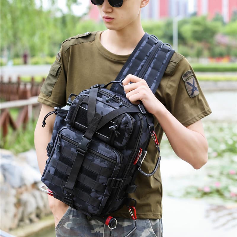 Mochila tática assalto mochila resistente ao desgaste grande capacidade ventilador militar tático caminhadas saco isca m