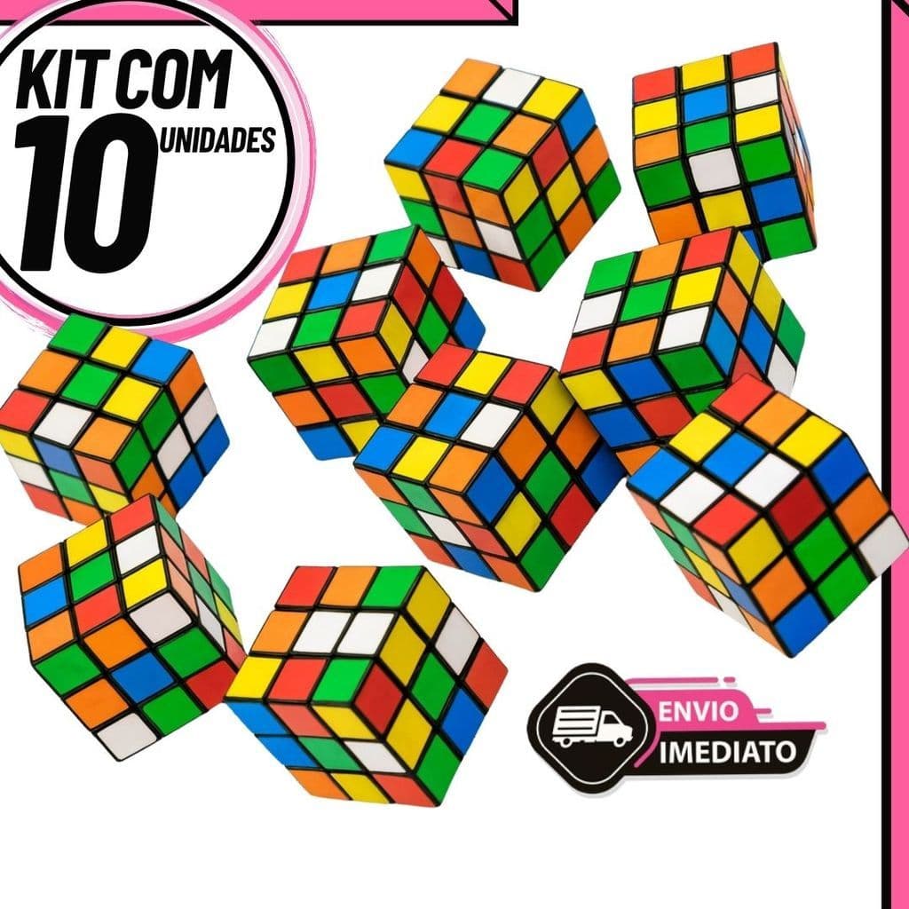 Cubo Mágico 5x5cm Festa Junina Prenda Arraía  – Quebra-Cabeça Educativo Antiestresse para Crianças e Adultos