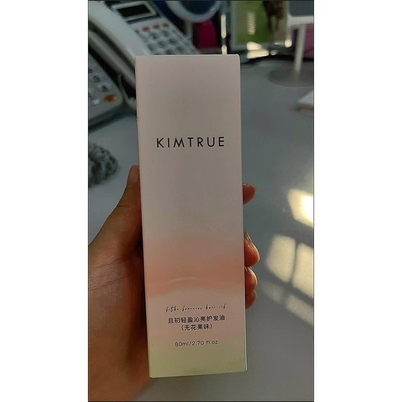 KIMTRUE Primeiro Óleo Essencial para Cuidados com os Cabelos Fig Gardenia Fragrância Sol Pêra Vermelha Anti-Frizz Óleo M