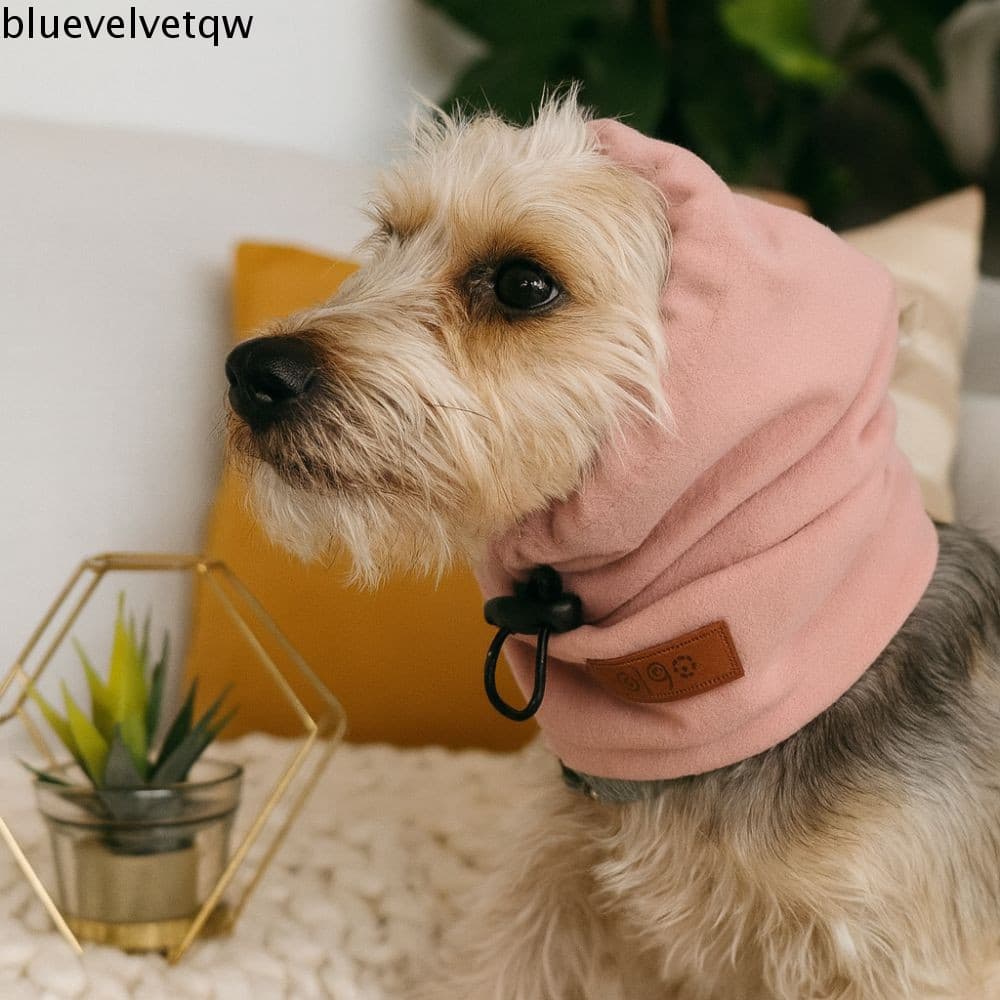BLUEVELVETQW Protetor De Orelha Para Cuidados Com Cães , Protetores Calmantes Elásticos Ajustáveis Capa De Ouvido Macia