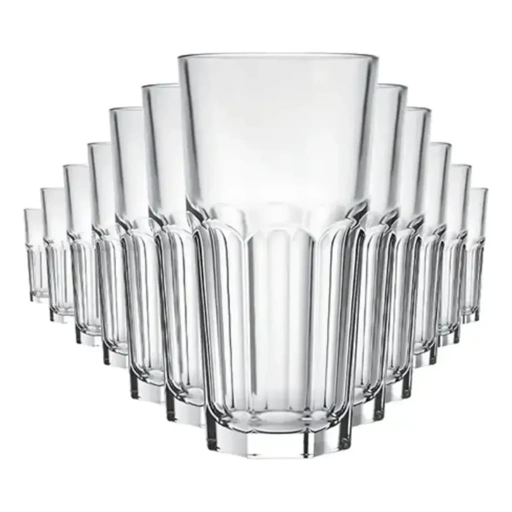 Copo 340ml Long Drink Bristol Nadir Vidro Jogo Com 6 Copos