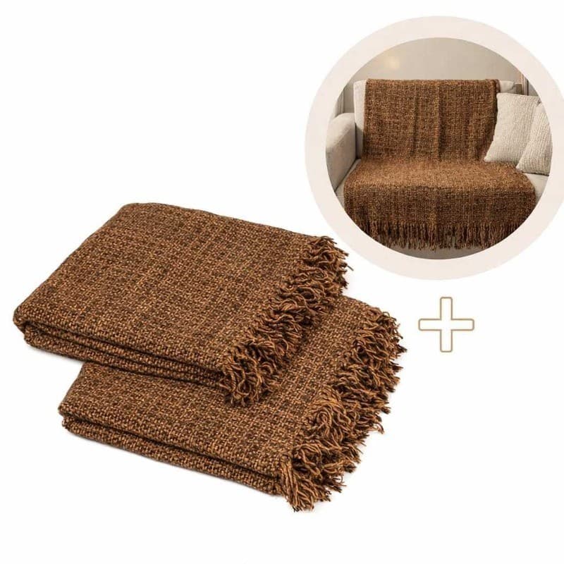 Kit 2 Mantas Decorativas Para Sofá Luxuosa 2,10 X 1,20 100% Algodão Casa Nova Elegante