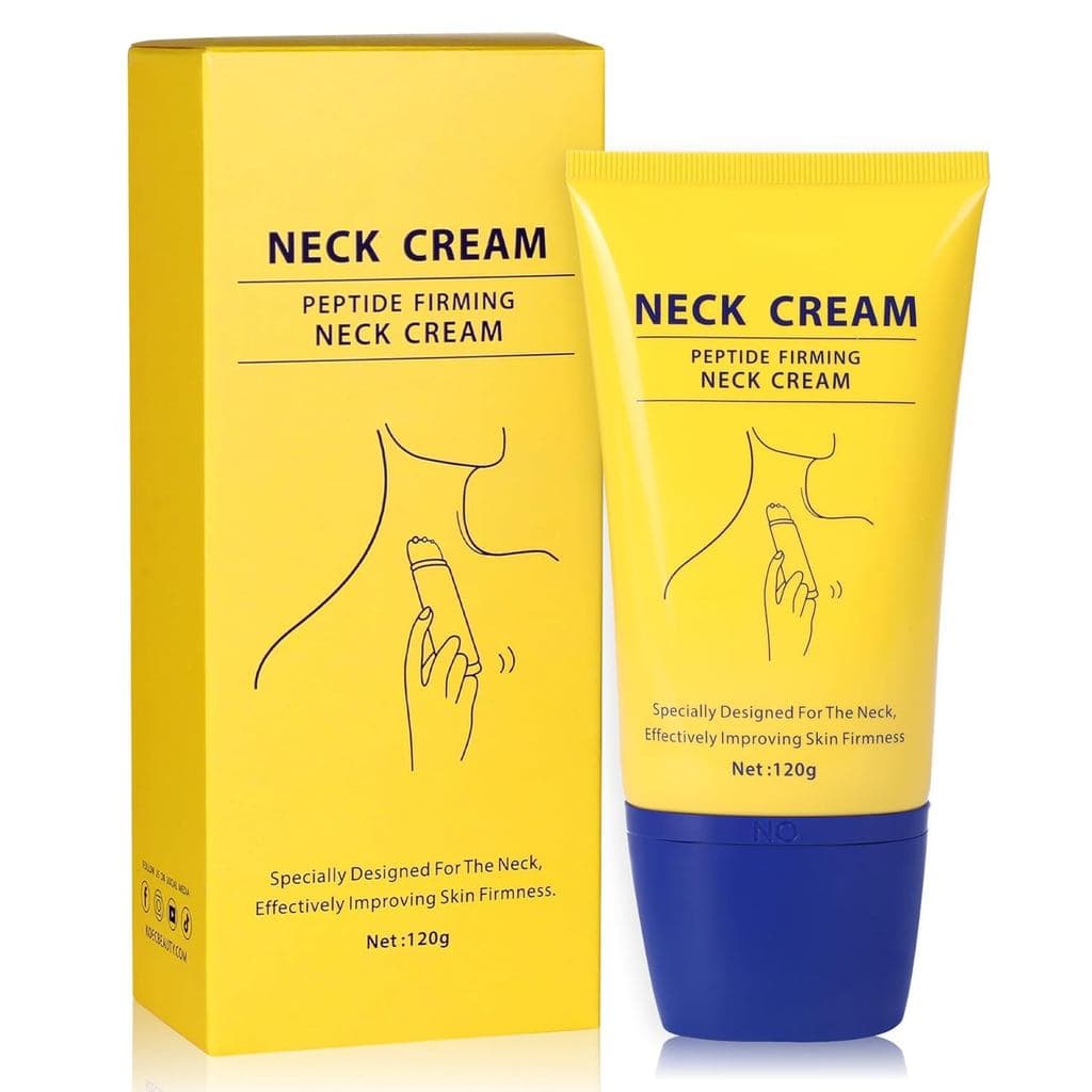 Creme firmador para o pescoço com rolos de massagem, creme hidratante, firmador e lifting, textura sedosa, creme perfeit