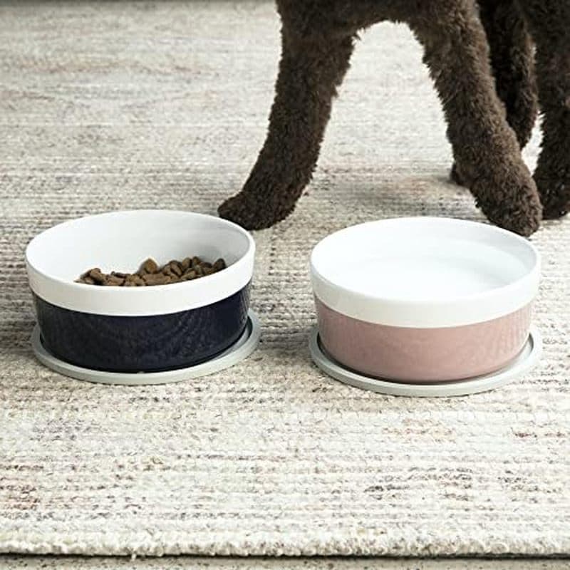 Jogo Americano De Silicone Para Cães Waggo Habit-Conjunto De 2 Tapetes Modernos Pesado Comida De Cachorro , Seguro Máqui