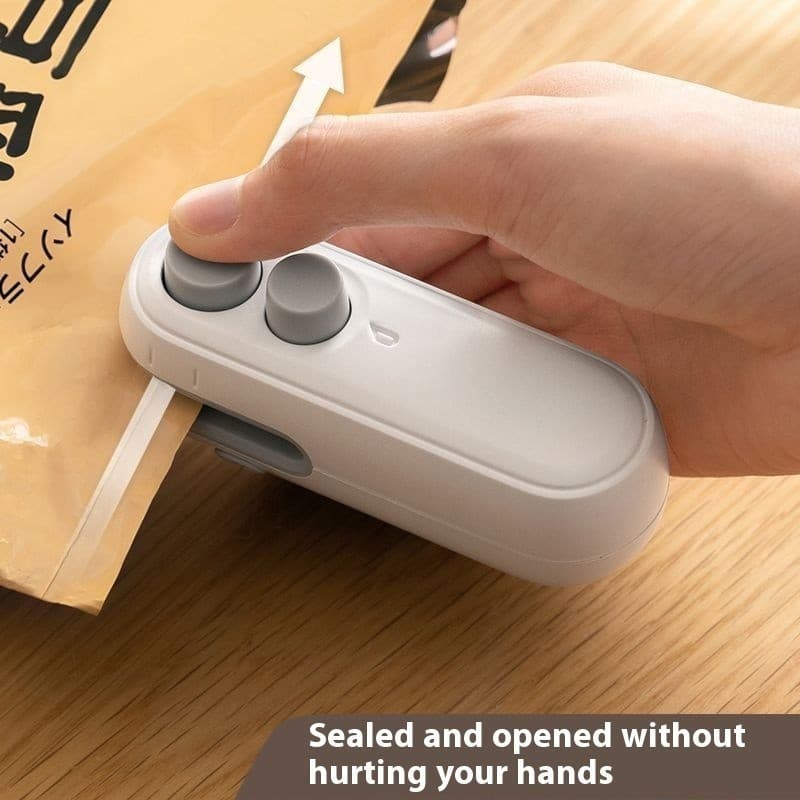 Mini Selador De Saco Plástico Portátil Máquina De Selagem De Lanche De Alimentos USB Recarregável Pressão Térmica