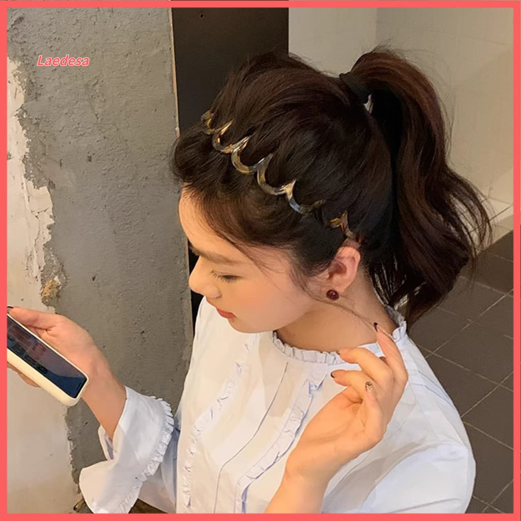 Flexible Headband Comfortable Hairband Women’s Retro Wavy Teeth – Non-stretch Secure Hold Hair Accessory for Daily W