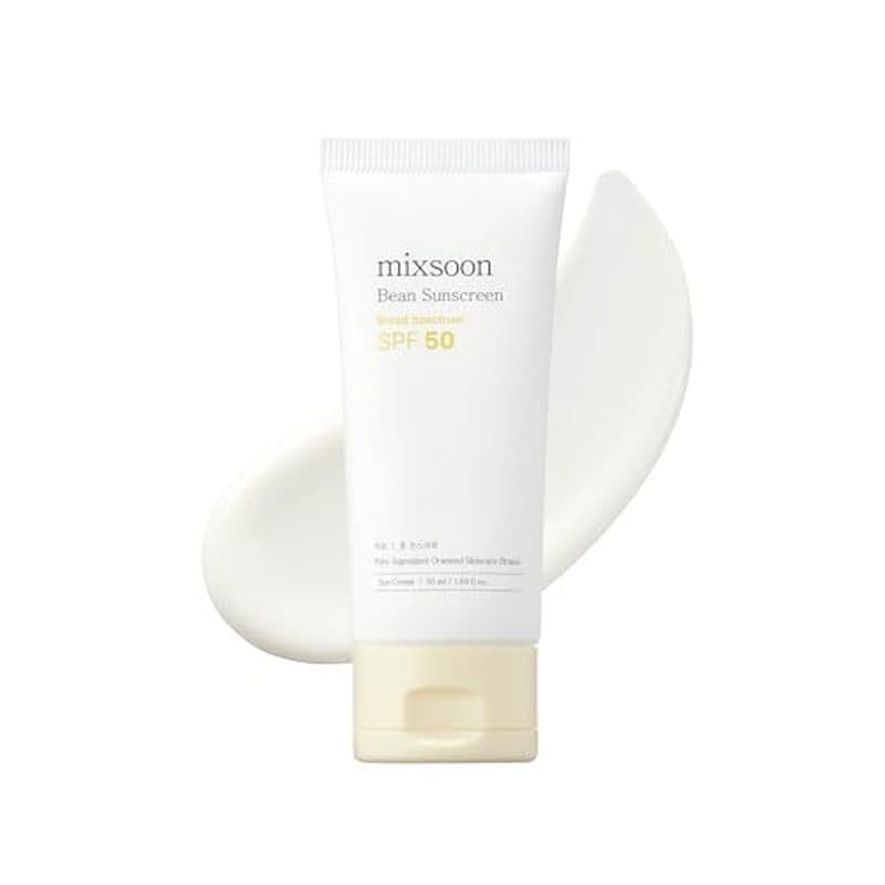 Protetor Solar Mixsoon Bean-Textura Leve E Arejada Fps 50 Sem Pilling Coreano Para Rosto , Molde Branco , Meias Não Pega