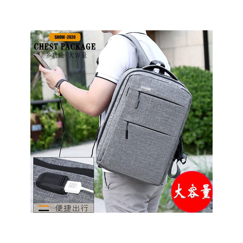 Mochila de negócios masculina mochila versão coreana na moda saco de viagem Casual feminino estudante saco de escola sim
