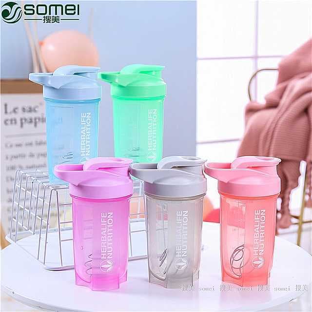 Combolai Fitness automático Milkshake Shaker copo moda portátil copo de água com escala portátil proteína em pó mexendo