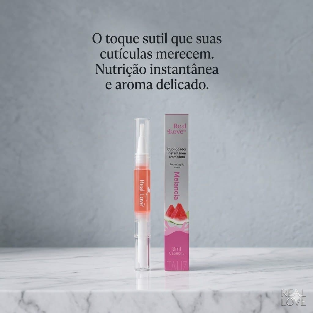 Óleo Revitalizador de Cutículas Melancia Real Love BI-09 Hidratação e Brilho