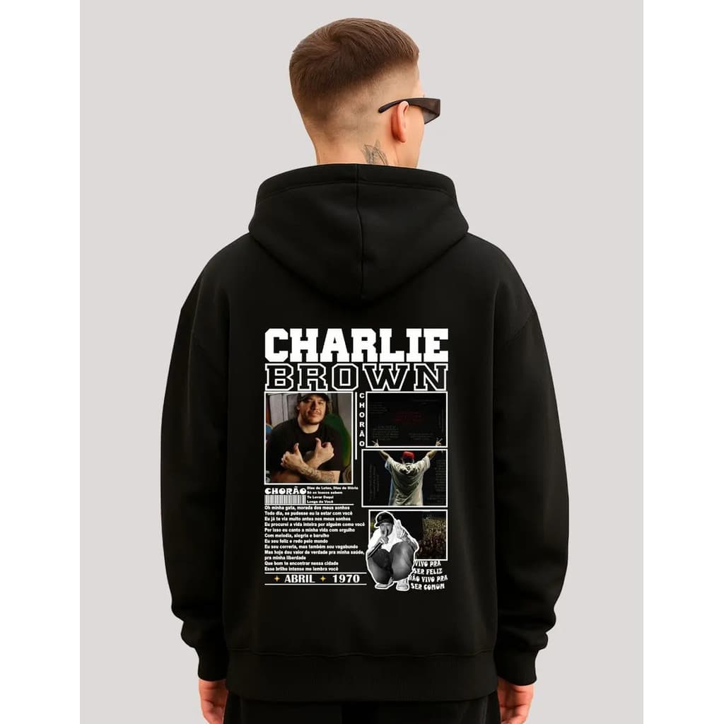 Moletom Chorão Charlie Brown Hip Hop Os Loucos Sabem ! Bt878