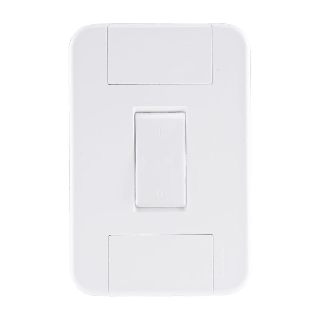 CONJUNTO 4X2 COM 1 INTERRUPTOR BIPOLAR SIMPLES 10A 250V TABLET BRANCO TRAMONTINA