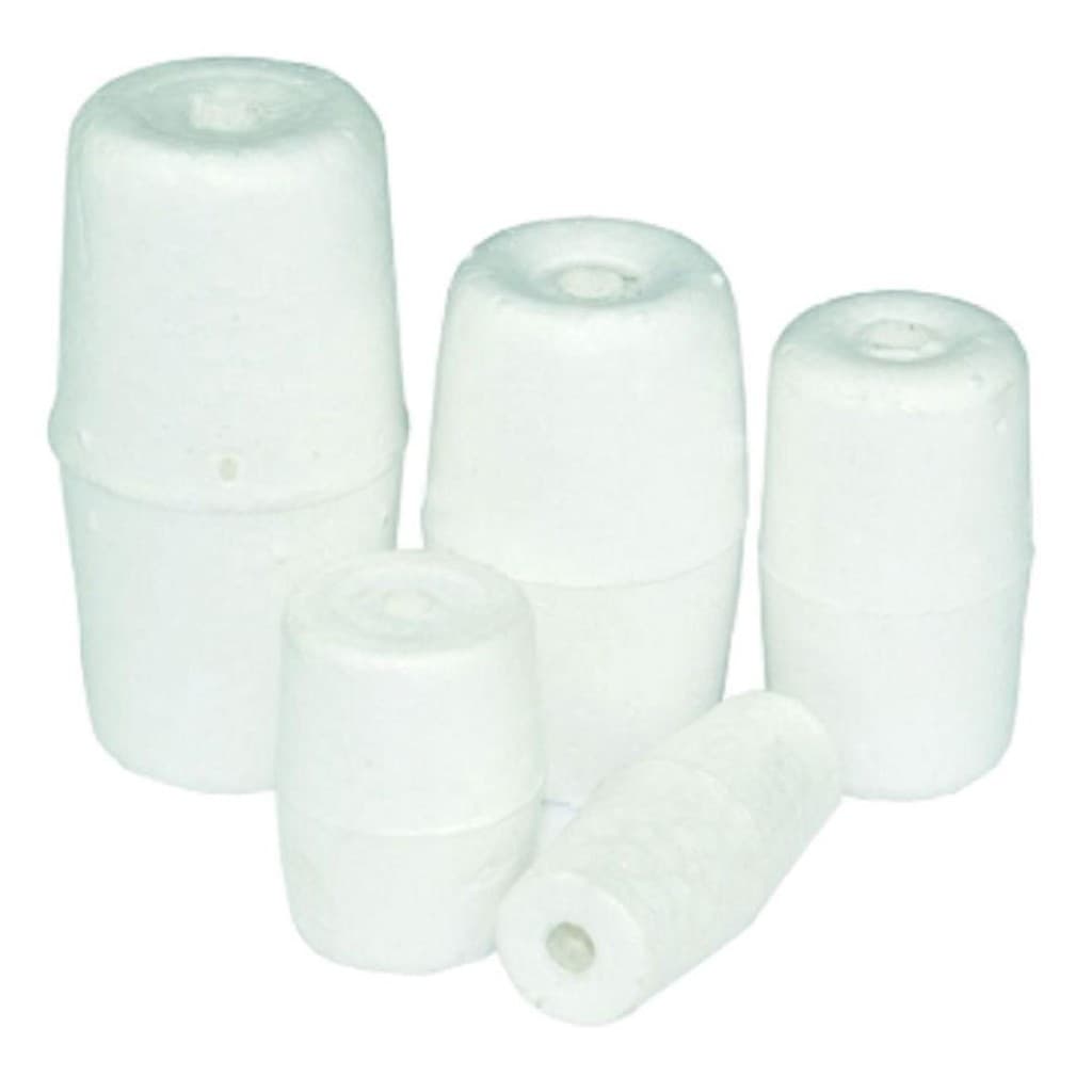 Boia Flutuador De Isopor Para colocar em Redes de Pesca Nº 4  Com 100 Unidades
