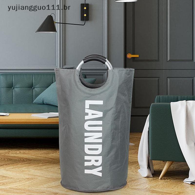 #     Novo Cesto de Lavanderia Super Grande de 90L em Tecido Oxford Impermeável com Alça para Roupas Sujas.