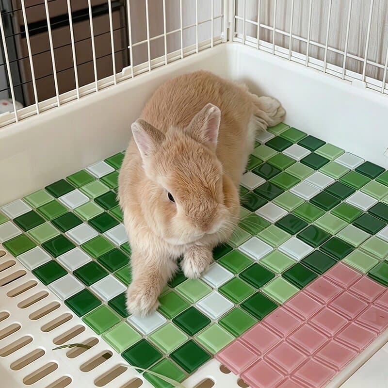 Ferramenta útil de resfriamento!Almofada de gelo para animais de estimação, almofada de gelo para coelho anão, almofada