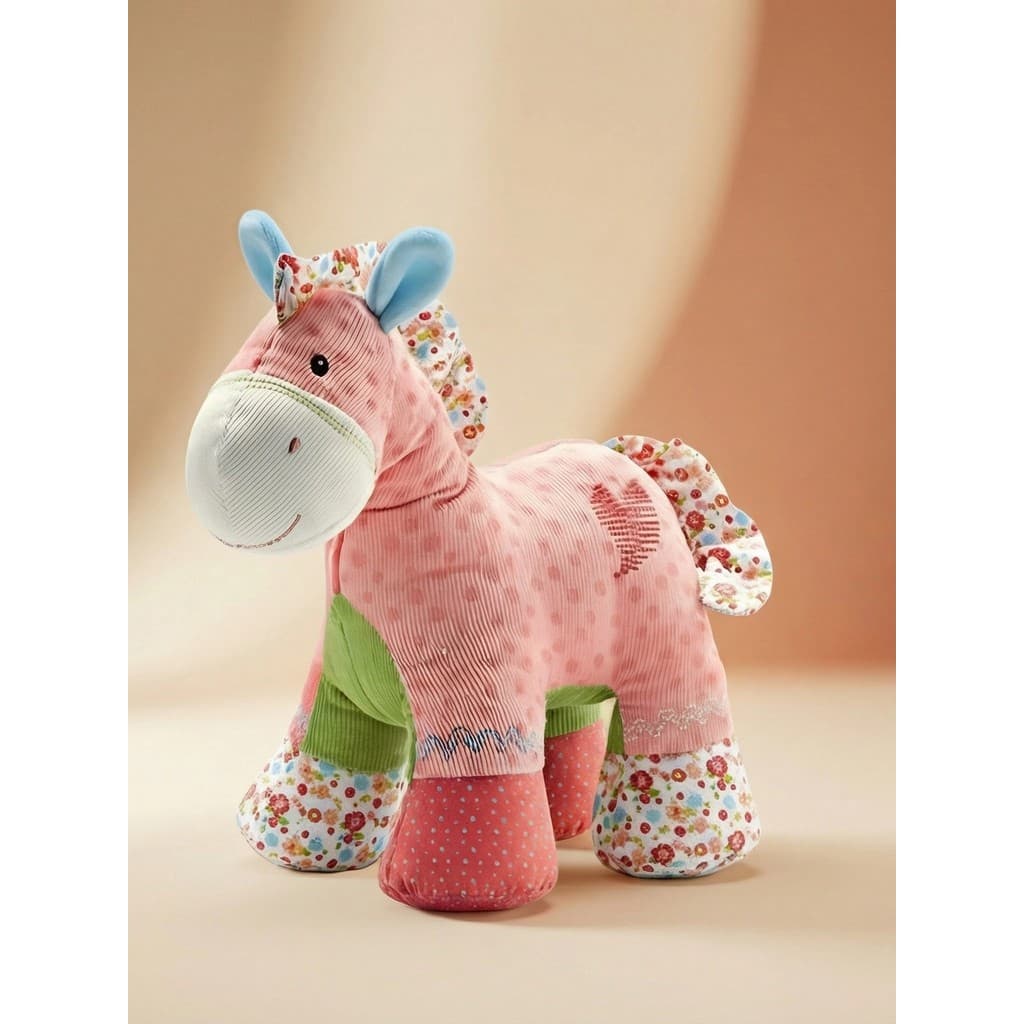 Girafa brinquedo de pelúcia boneca tecido cão travesseiro crianças tecido cavalo boneca ano do cavalo mascote imediatame