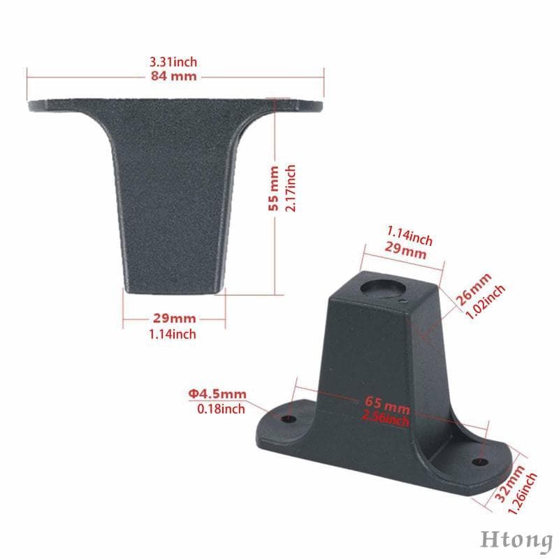 [Htong] 4x Mochila Rolante Bolsa Pés Suporte Para Mala Peças Sobressalentes 55 Mm De Altura