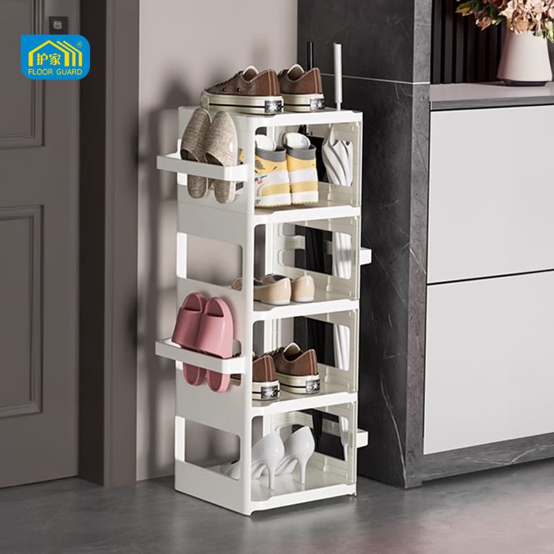 Cuidados com a casa simples sapato Rack novo estilo doméstico porta estreita Multi-camada dobrável dormitório armazename