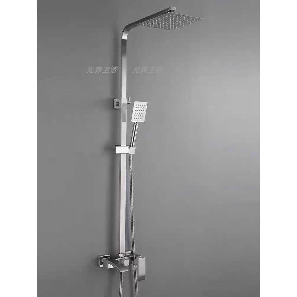 Conjunto de chuveiro grande de aço inoxidável 304, controle de temperatura, conjunto de chuveiro multifuncional, banheir
