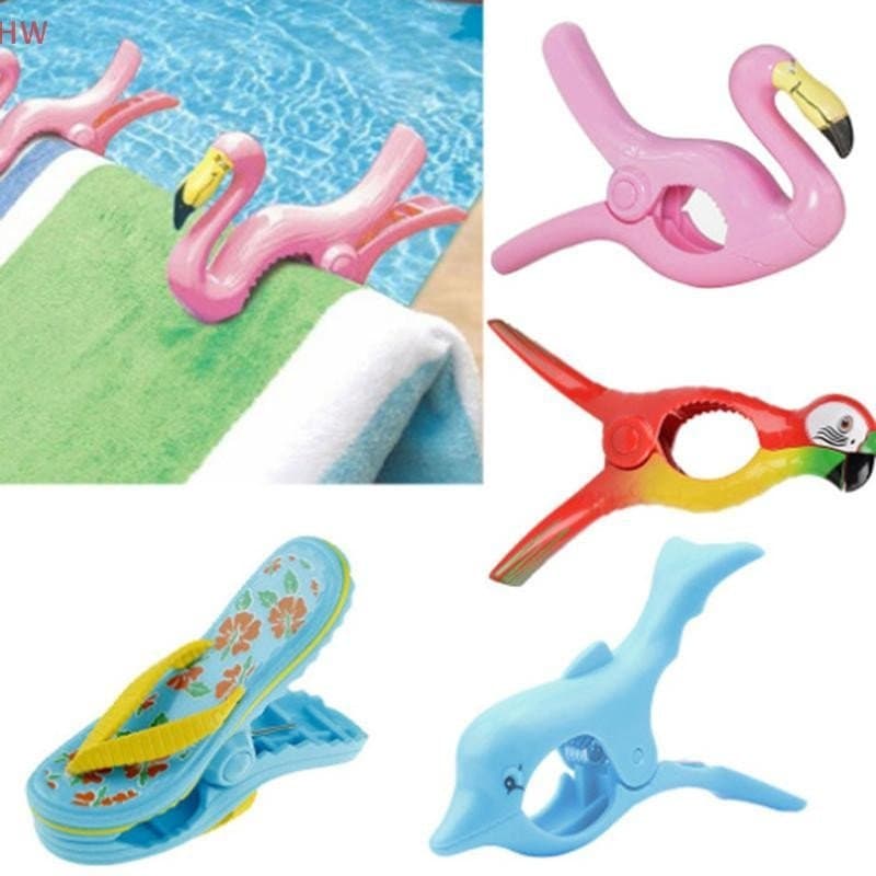Clipes De Toalhas De Praia De Plástico Para Espreguiçadeiras , Animais , Roupas Decorativas