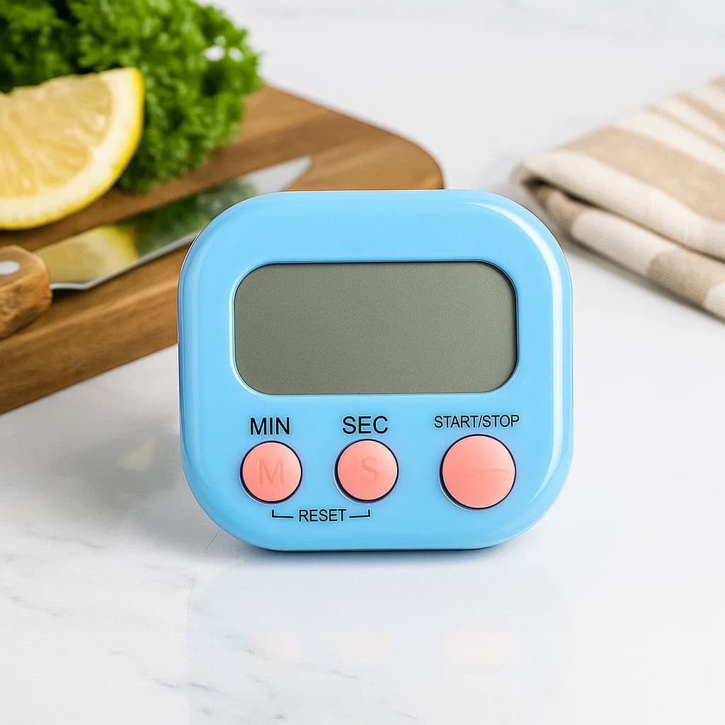 Mini Relógio Digital Cronometra Contador Alarme Culinária Cozinha Temporizador Despertador