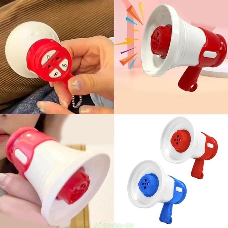 Megafone Trompete Musical SRA Microfone Gravação Para Meninos E Meninas