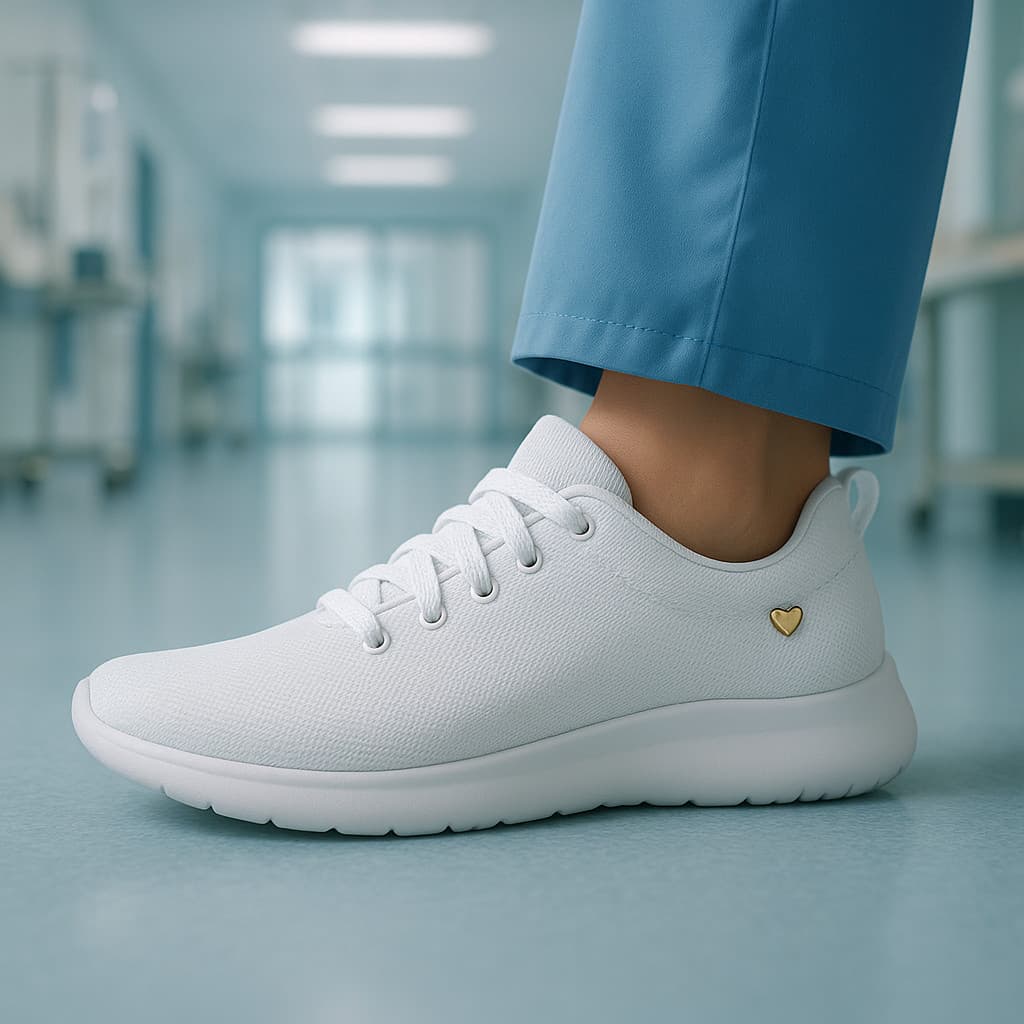 Tênis Feminino Confortável Para Trabalho Dia a dia Tecido Respirável Se adapta aos seus pés Estilo