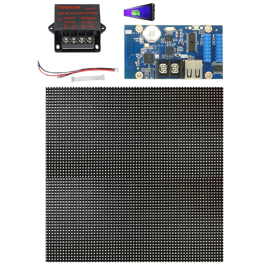 Painel Modulo P4 Color Indoor 32x32cm + Placa Wf2 Conversor
