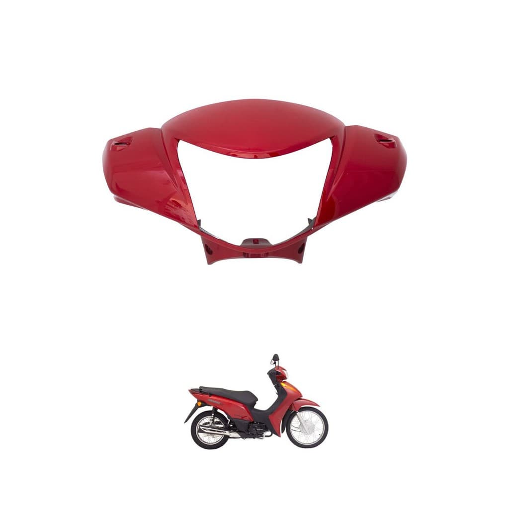 Carenagem Farol Vermelha Biz125 2011 2012 / Biz100 2012 A 2015 Original Honda