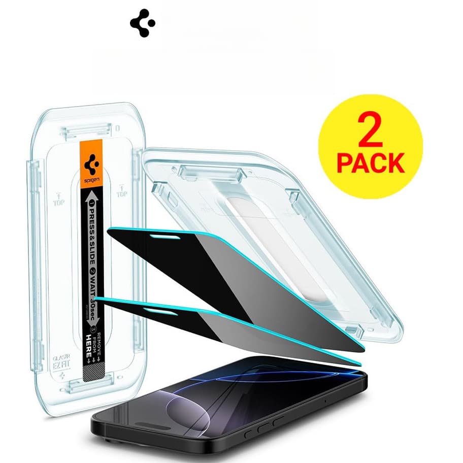 [2 Pacotes] Spigen iPhone 17Pro 17Promax Protetor De Tela De Privacidade 16 Pro Max Vidro Temperado6.9 "