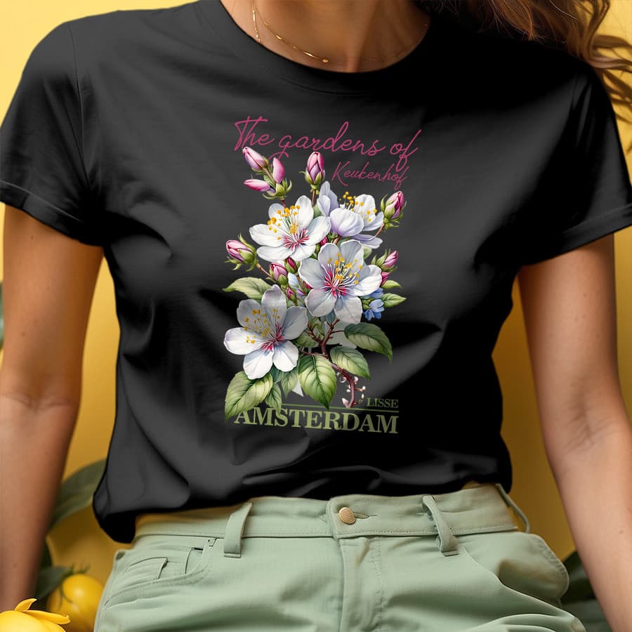 Camiseta Casual Jardim Flores Primavera Verão 100% Algodão Premium Envio Imediato
