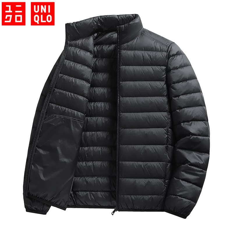M-6XL UNIQLO Jaqueta Quente Masculina Leve Esportiva De Montanhismo Ao Ar Livre