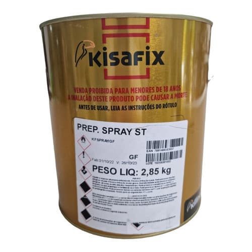 Cola Spray Kisafix 2,85kg Preparação para Espuma - Ideal para Estofados