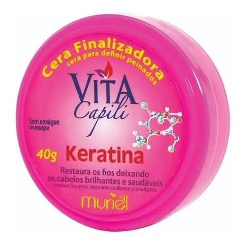Cera Capilar Vita Capili 40g Keratina Muriel