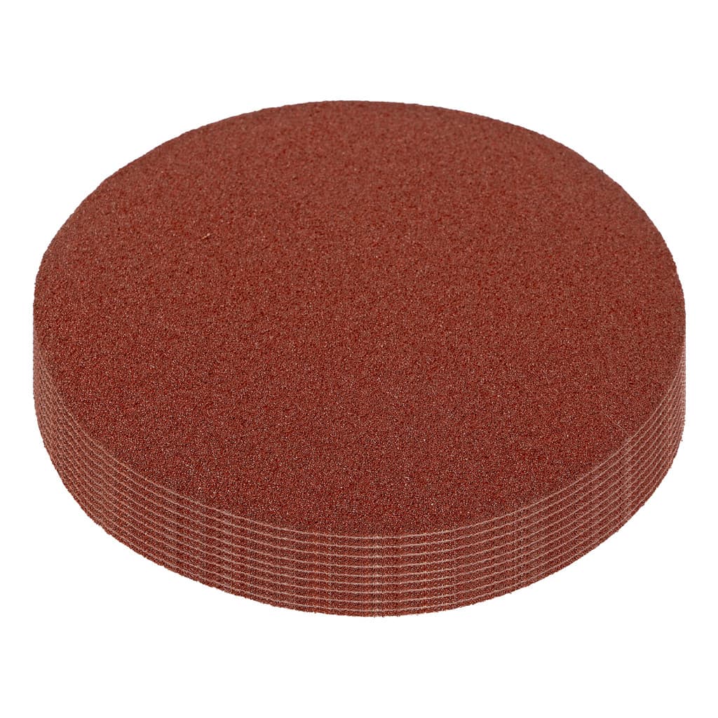 DISCO DE LIXA COM VELCRO, GRAO 80, 125MM, 10PCS // MTX