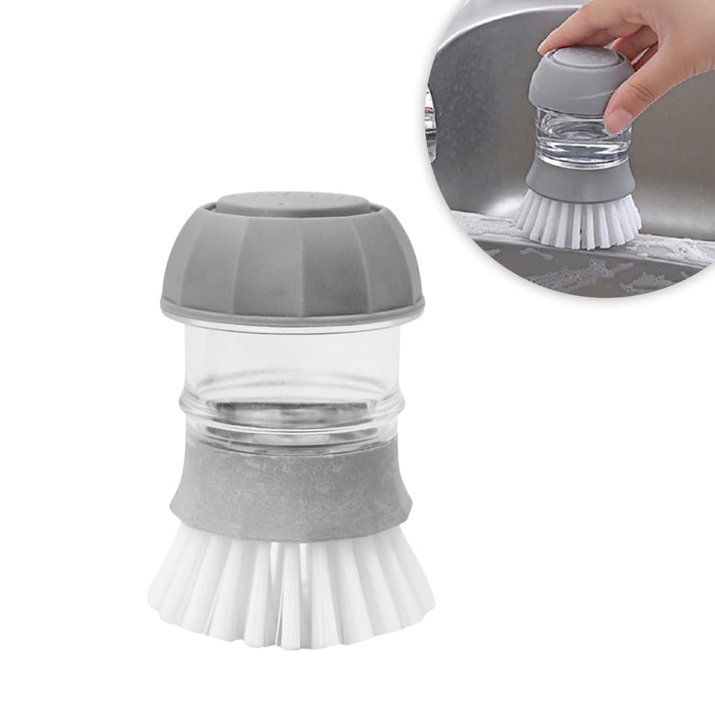 Escova Limpeza Com Dispenser Detergente Para Cozinha Prática