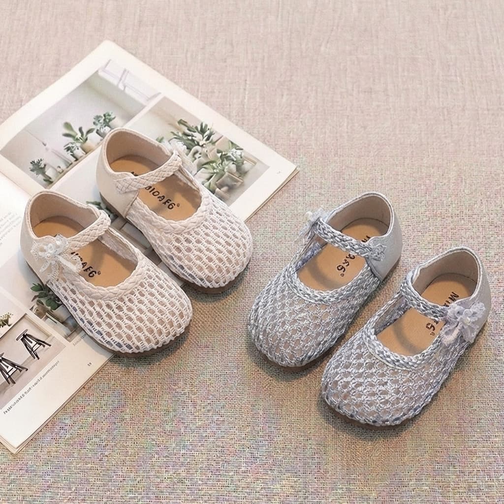 Meninas sandálias 2026 novo estilo verão sapatos infantis bebê menina princesa sapatos moda menina pequenos sapatos de c