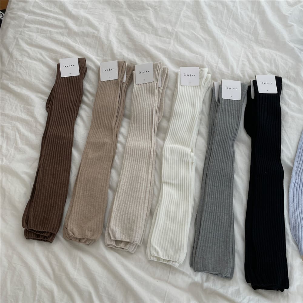 Meias acima do joelho, meias altas, meias longas para mulheres acessórios de inverno