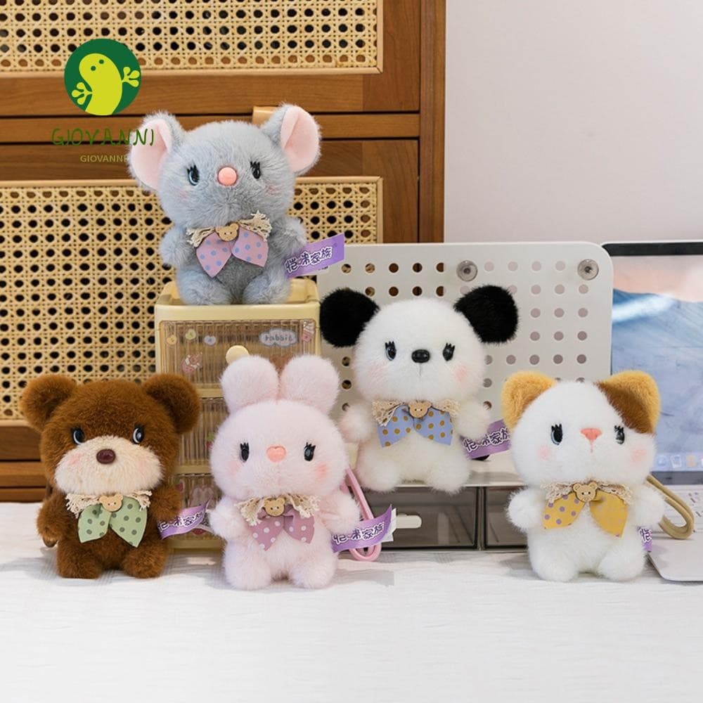 Chaveiro De Brinquedo De Pelúcia De Gato GIOVANNI , Pingente De Boneca Animal De Urso Pequeno De Coelho , Cachorro Rato