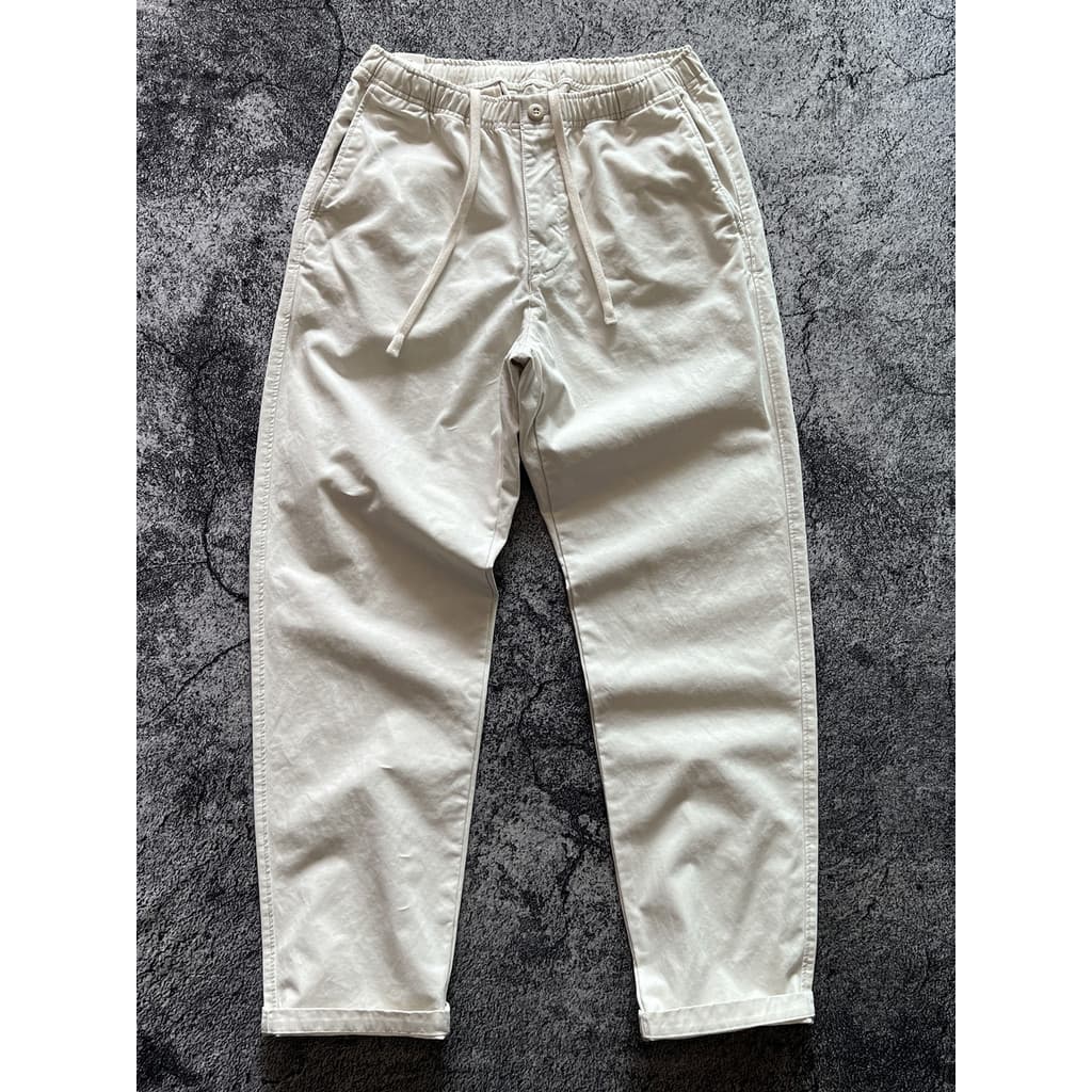 Americano Retro pesado algodão solto estilo solto cintura elástica cordão solto em linha reta calças casuais simples All