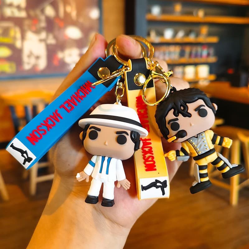 Chaveiro Michael Jackson Ídolo Musical Presente de Férias Souvenir Colecionável LQH6