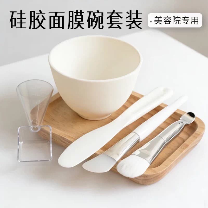 Máscara tigela e escova colher conjunto DIY máscara de condicionamento ferramenta Silicone salão de beleza especial cond