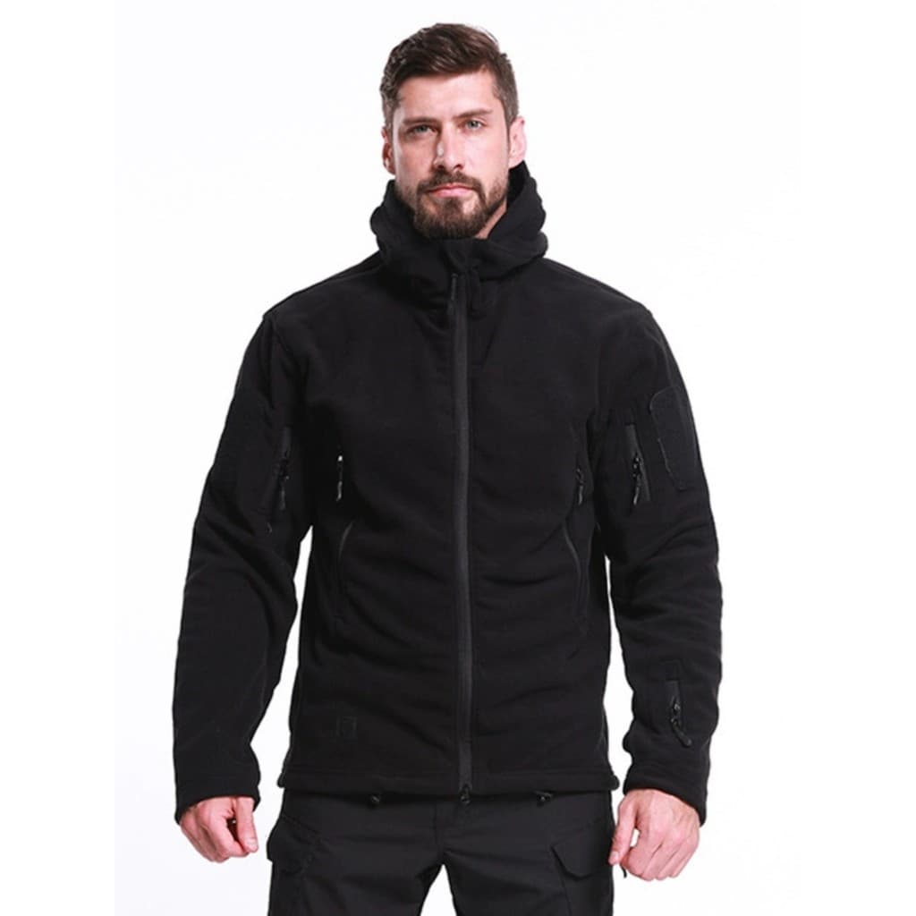 ESDY Outdoor TAD Multifuncional Fleece Jaqueta Quente Com Capuz Engrossado Jaqueta À Prova de Vento Outono Inverno Acamp