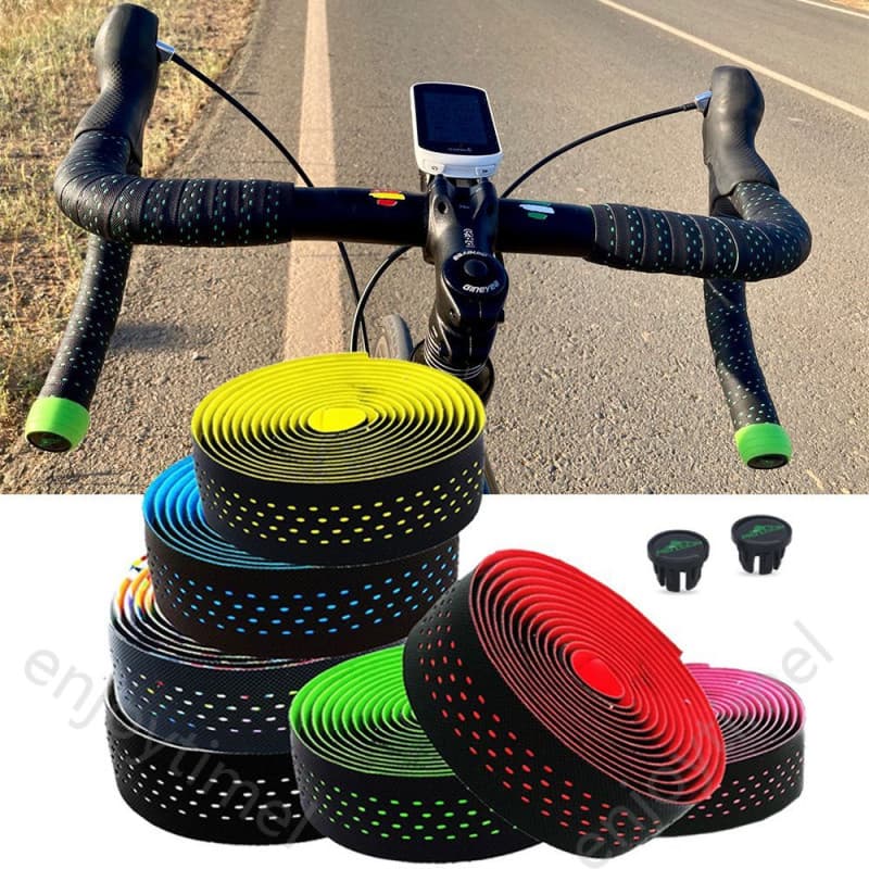Fita para Guidão de Bicicleta Respirável, Antivibração, Antiderrapante, Fitas de Fixação Macias, Acessórios para Ciclism