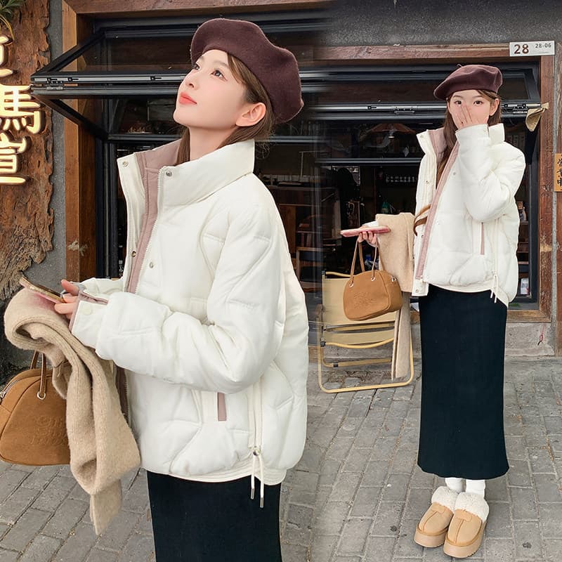 Jaqueta acolchoada leve feminina inverno novo estilo de venda quente Jinjiang jaqueta acolchoada Plus Size inverno exclu