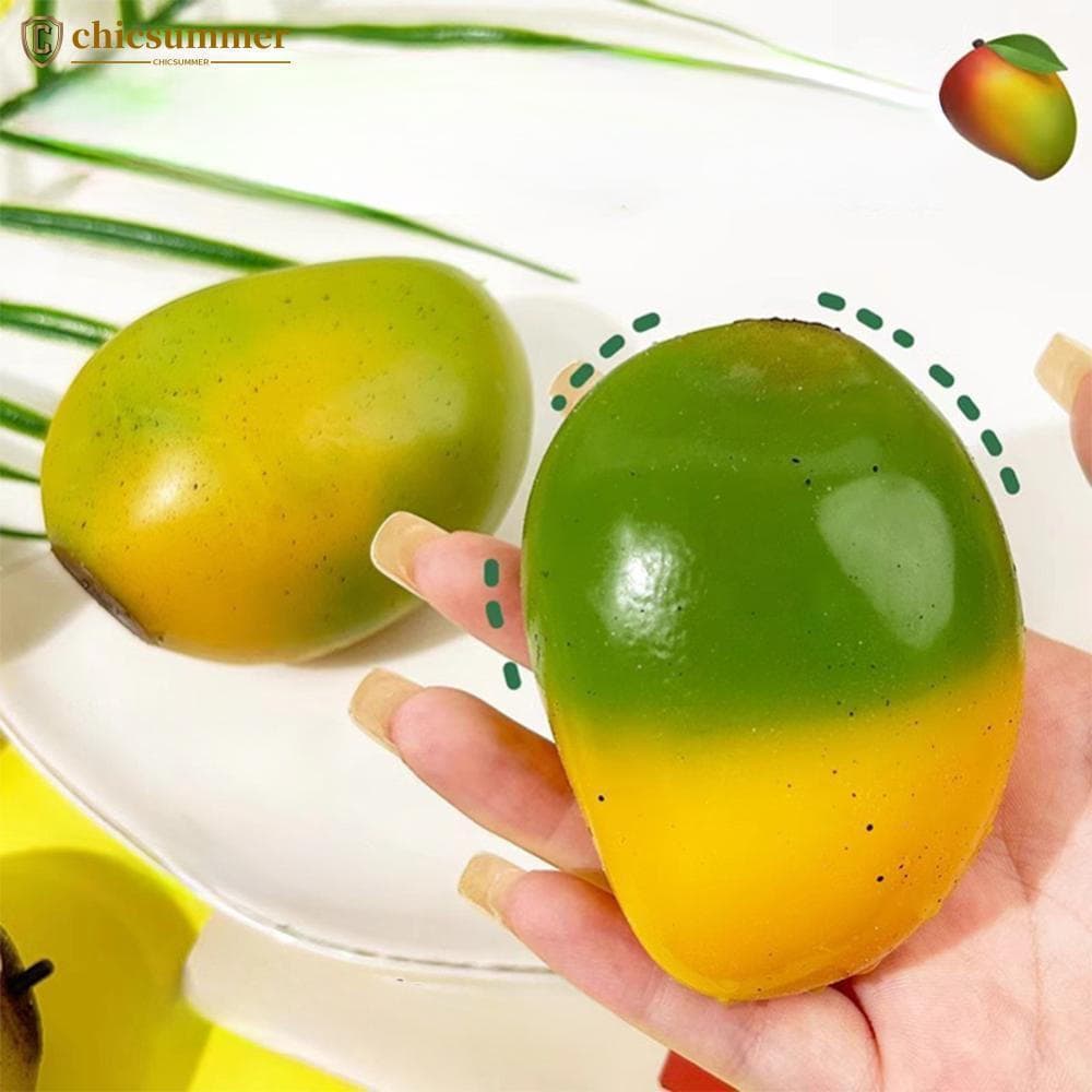 CHICSUMMER Mudança De Cor Fruta Recuperação Lenta Espremer Brinquedo Manga Adulto Alívio Do Estresse De Descompressão C5