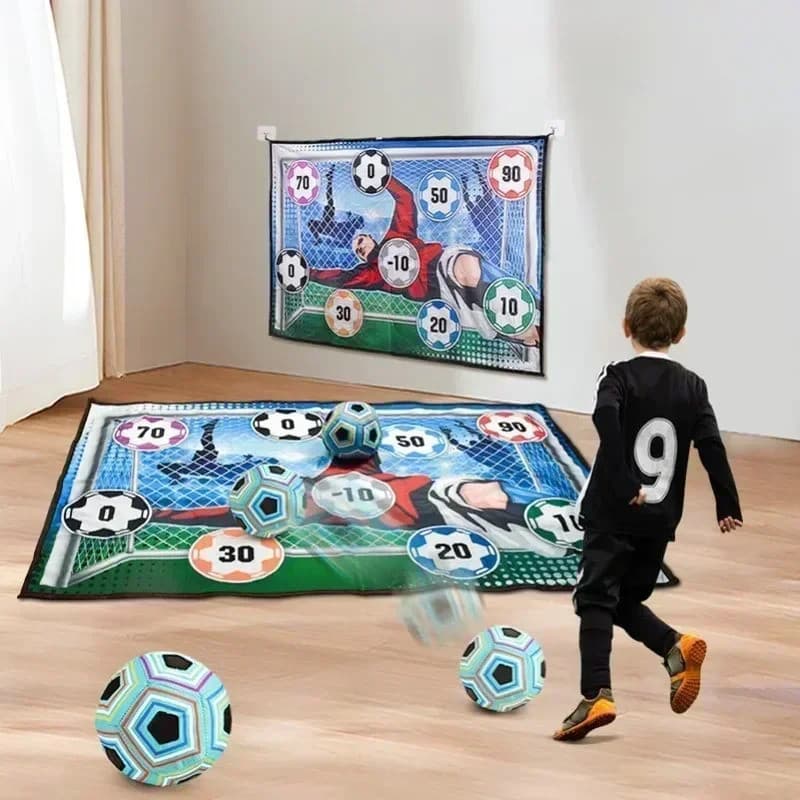 Conjunto de Treinamento de Futebol com Velcro para Prática de Pontos Específicos, Melhora Habilidades de Chute, Brinqued