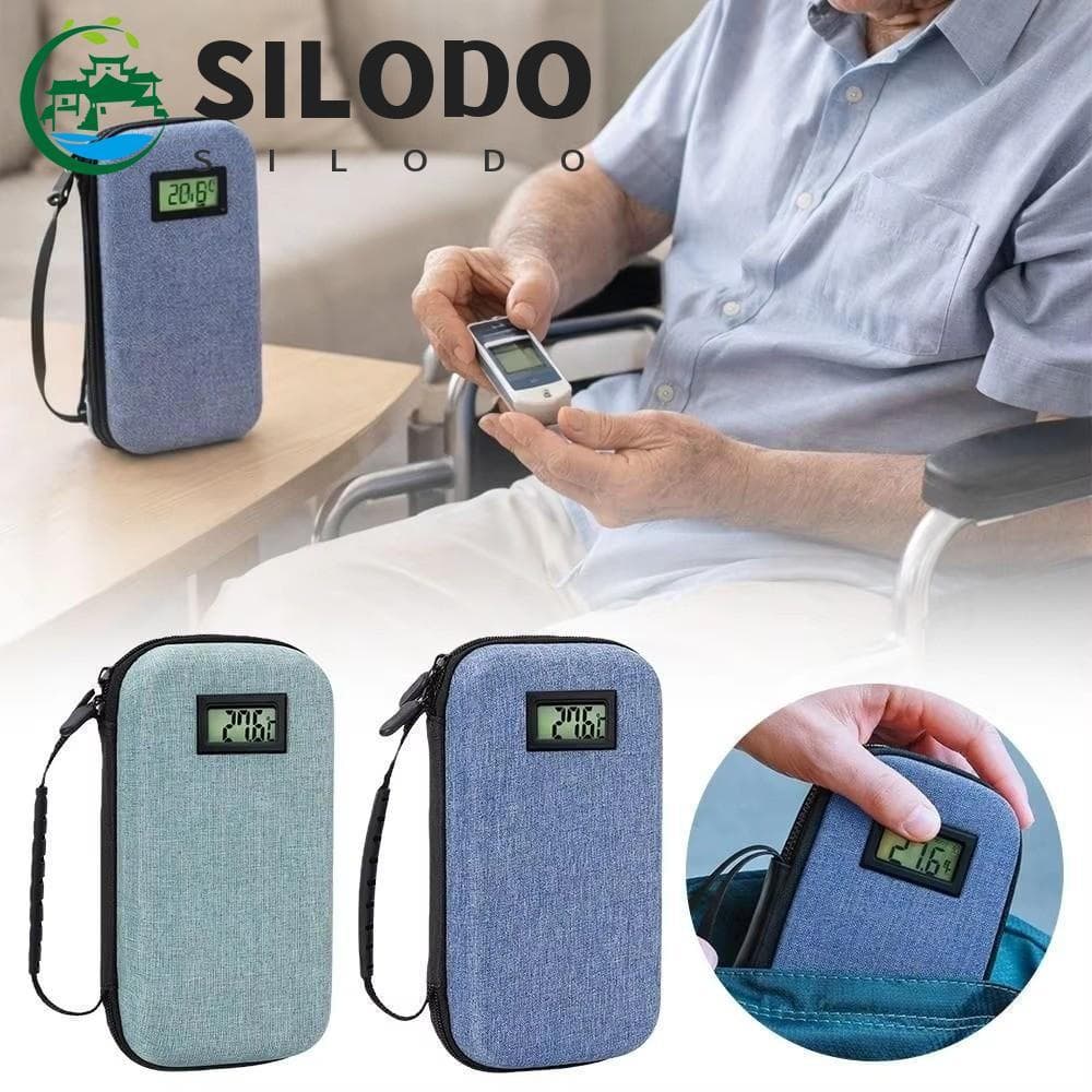 Estojo Refrigerador De Insulina SILODO , Saco Térmico De Resfriamento À Prova De Choque , De Armazenamento De Frasco Poe