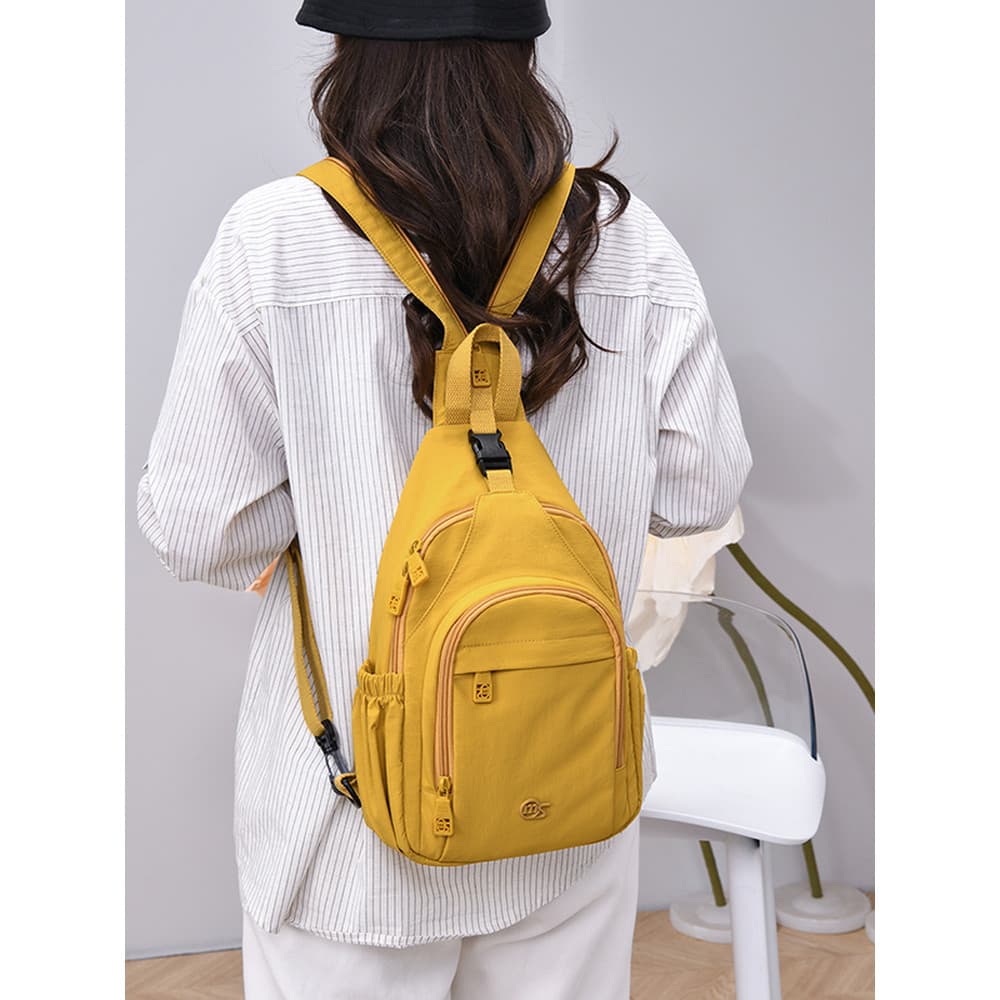 Mochila feminina novo estilo lazer viagem montanha escalada pequena mochila ao ar livre de um ombro cruz-corpo saco de p